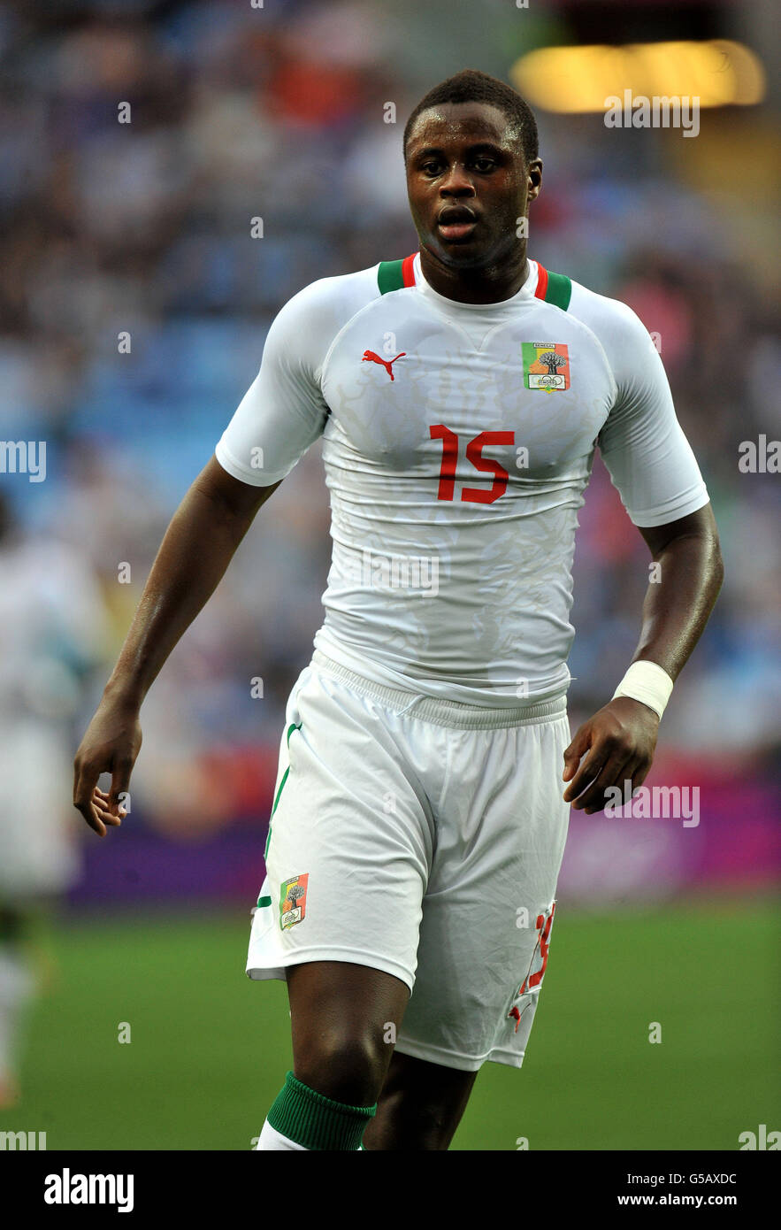 London Olympic Games - Day 5. Senegal's Magaye Gueye during the Group A match at the City of Coventry Stadium, Coventry. Stock Photo