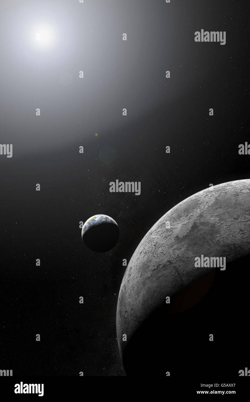 Planet earth from space day night hi-res stock photography and images ...