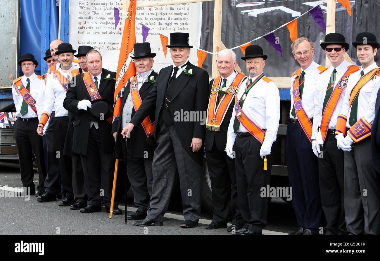 Orange Order marches Stock Photo Alamy