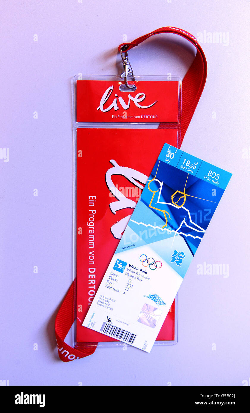 London olympic games water polo tickets hires stock photography and