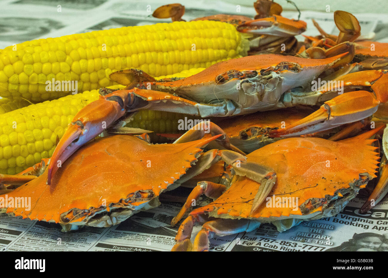 Low Country Crab boil Stock Photo Alamy