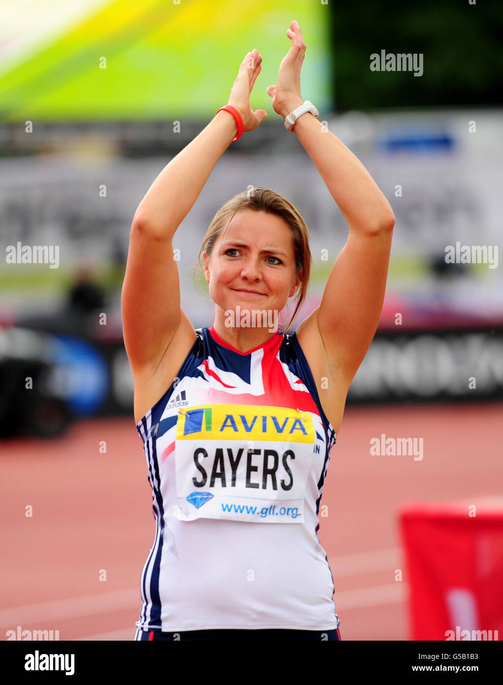 Great britains goldie javelin aviva london grand prix crystal palace hi