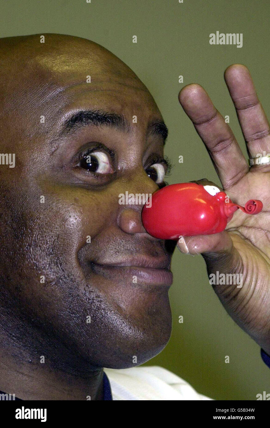 Red Nose Harriot Stock Photo