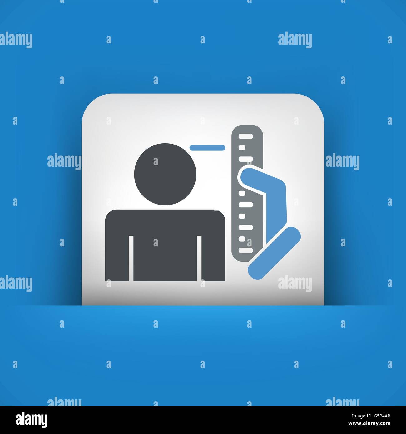 Measure height of person Stock Vector Image & Art Alamy