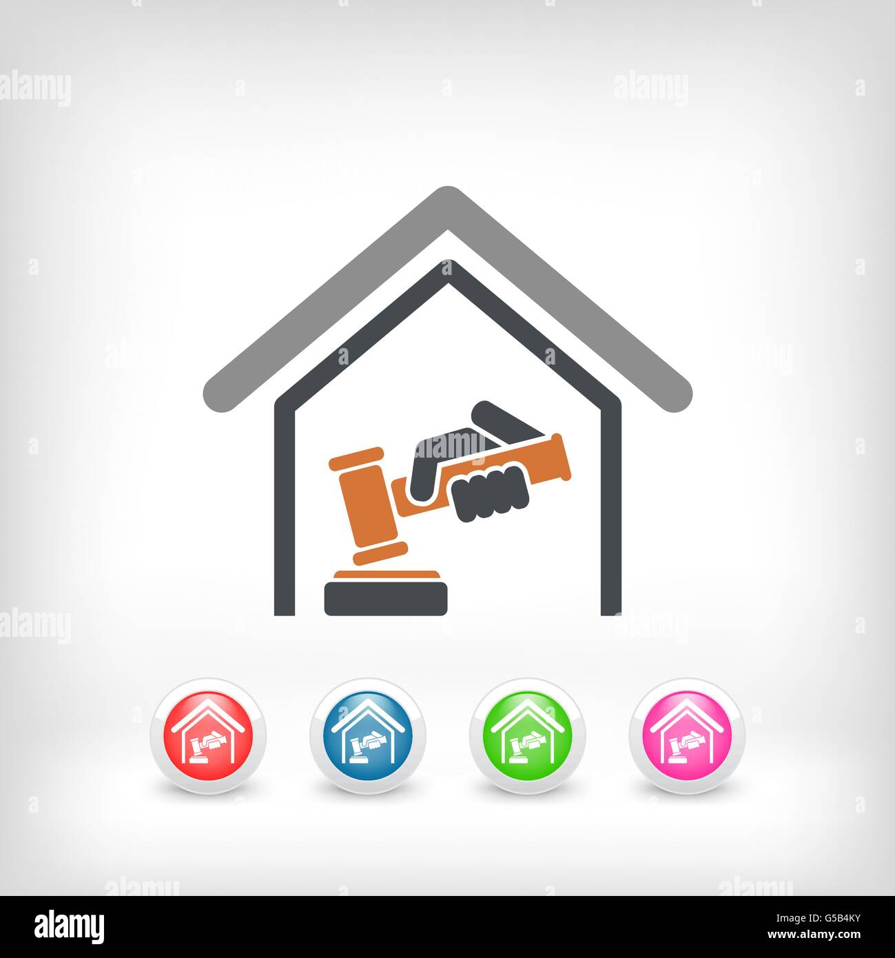 Court gavel icon Stock Vector Image & Art Alamy