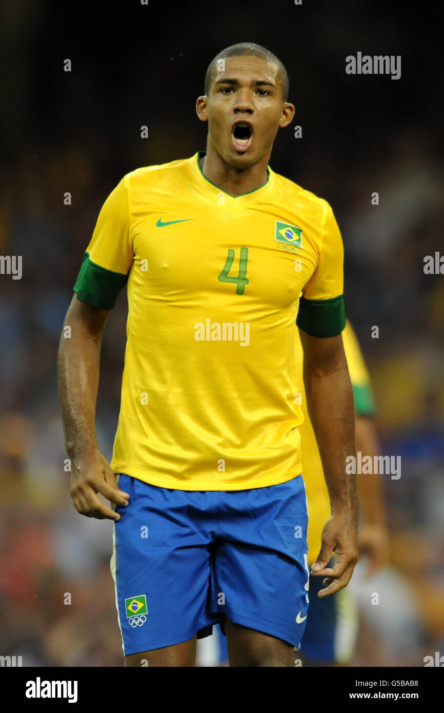 London Olympic Games - Pre-Games competitions - Thurs. Brazil's Juan Jesus Stock Photo