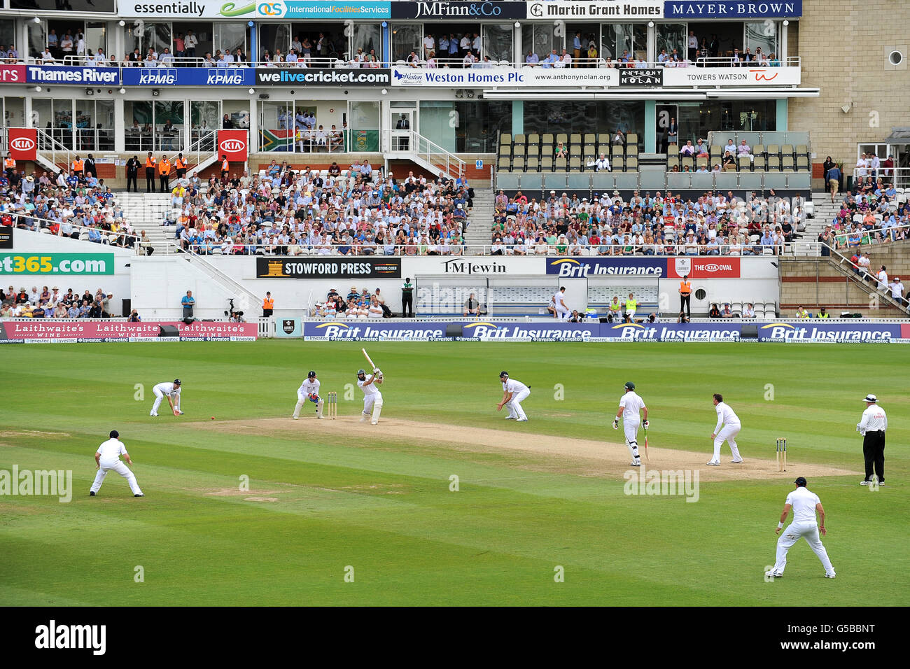 Cricket - 2012 Investec Test Series - First Test - England v South Africa - Day Three - The Kia Oval Stock Photo