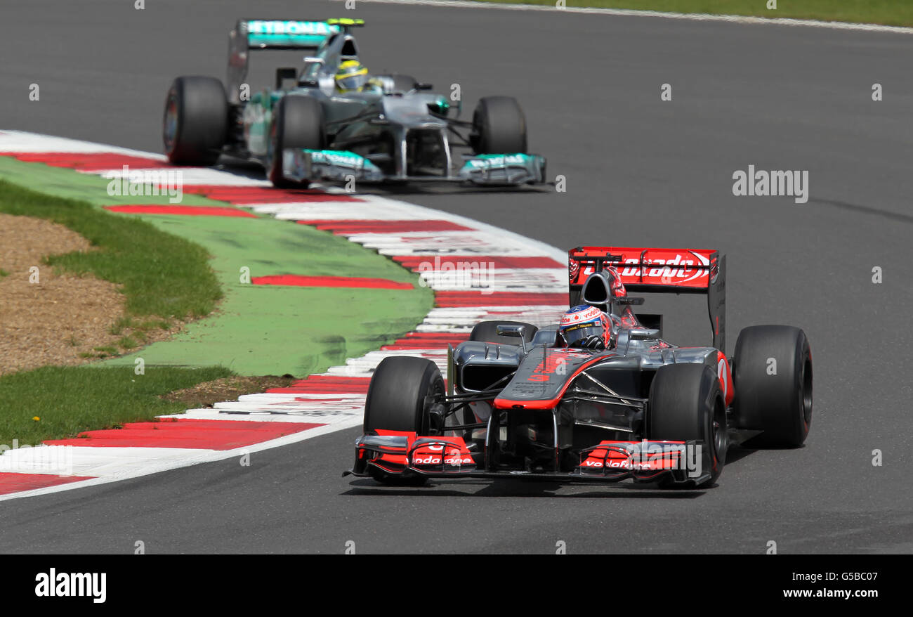 Vodafone mclaren mercedes driver jenson button british grand prix