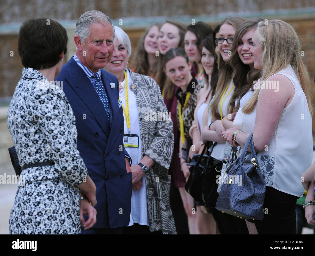 Prince of Wales visit to Northeast Stock Photo Alamy