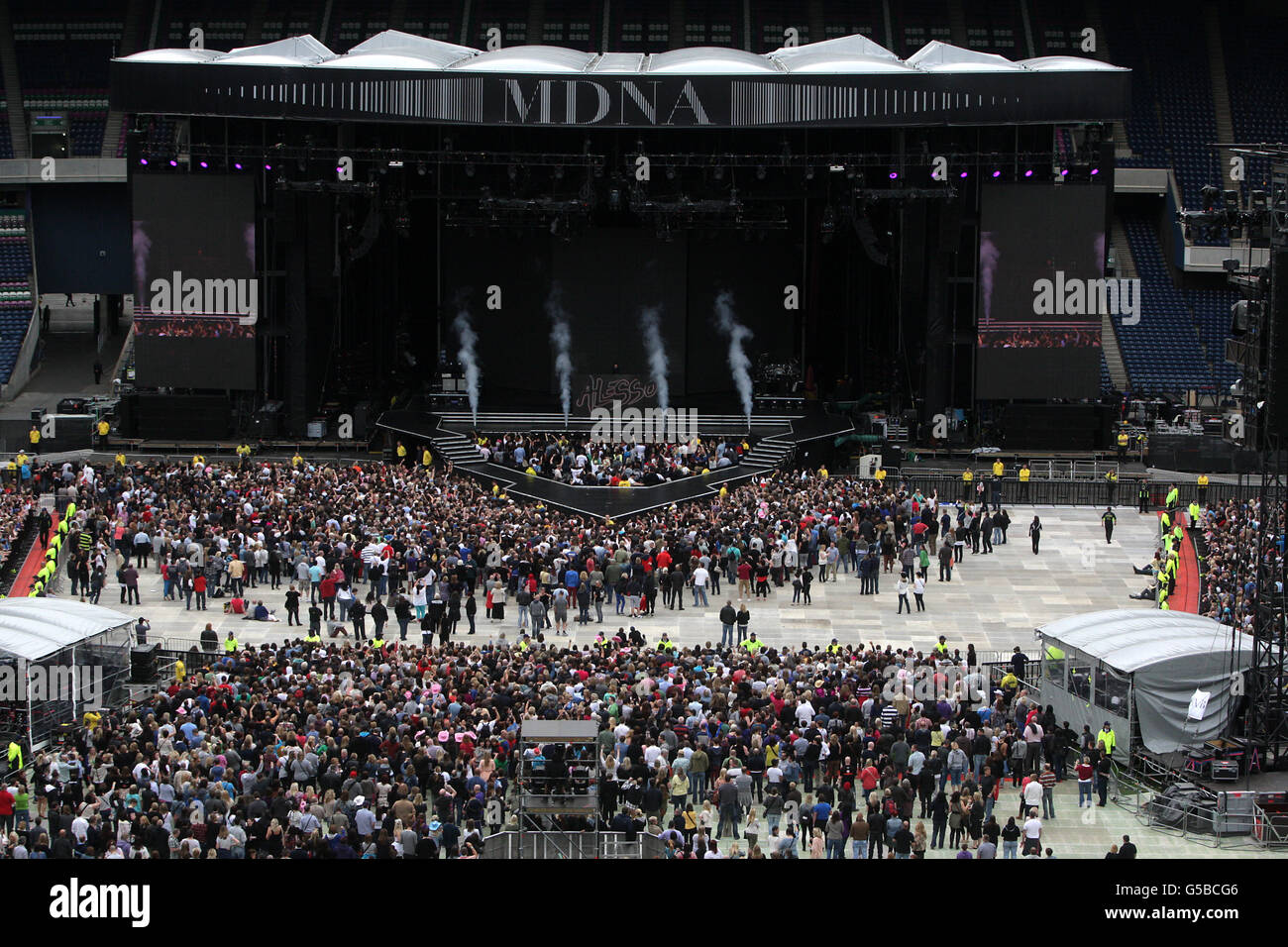 Madonna in concert Edinburgh Stock Photo Alamy