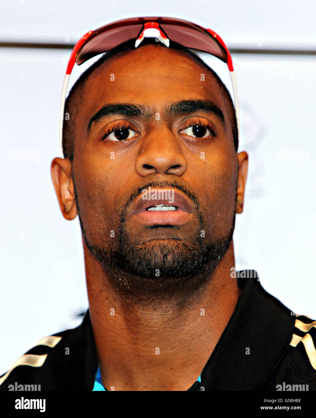 American sprinter Tyson Gay at a press conference at the Adidas store in Westfield  Stratford City, London Stock Photo - Alamy