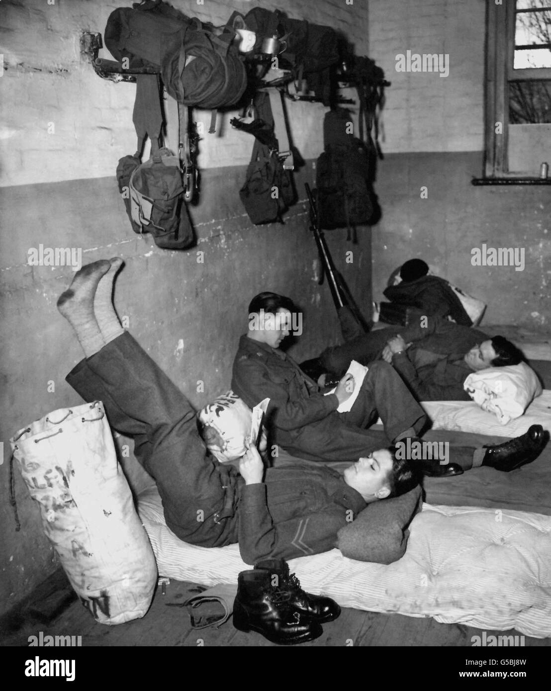 The Korean War - British Army - Aldershot - 1951 Stock Photo