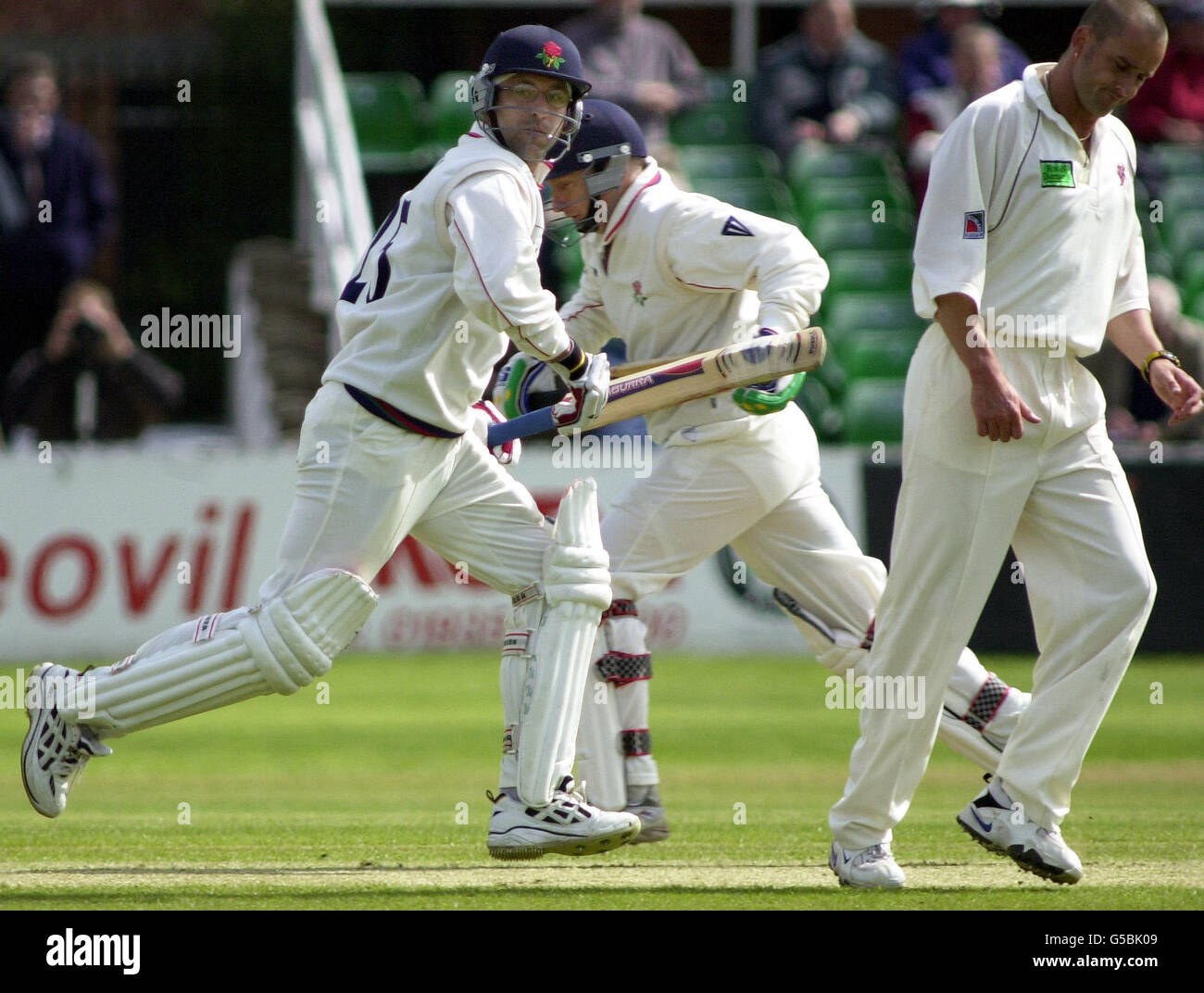 Somerset v Lancs cricket Stock Photo
