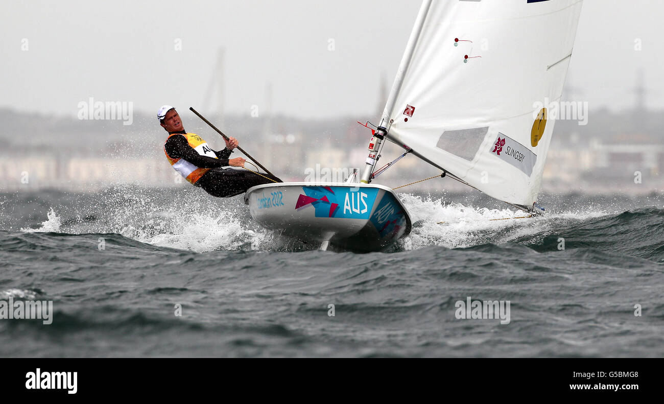 Sailing laser men laser mens one dinghy olympics sailing hires stock photography and images Alamy