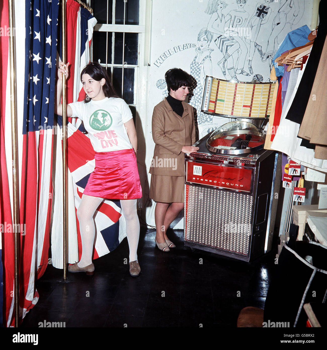 Ganton Stand In Pauline Fordham's boutique in Ganton Street, near Carnaby Street ...