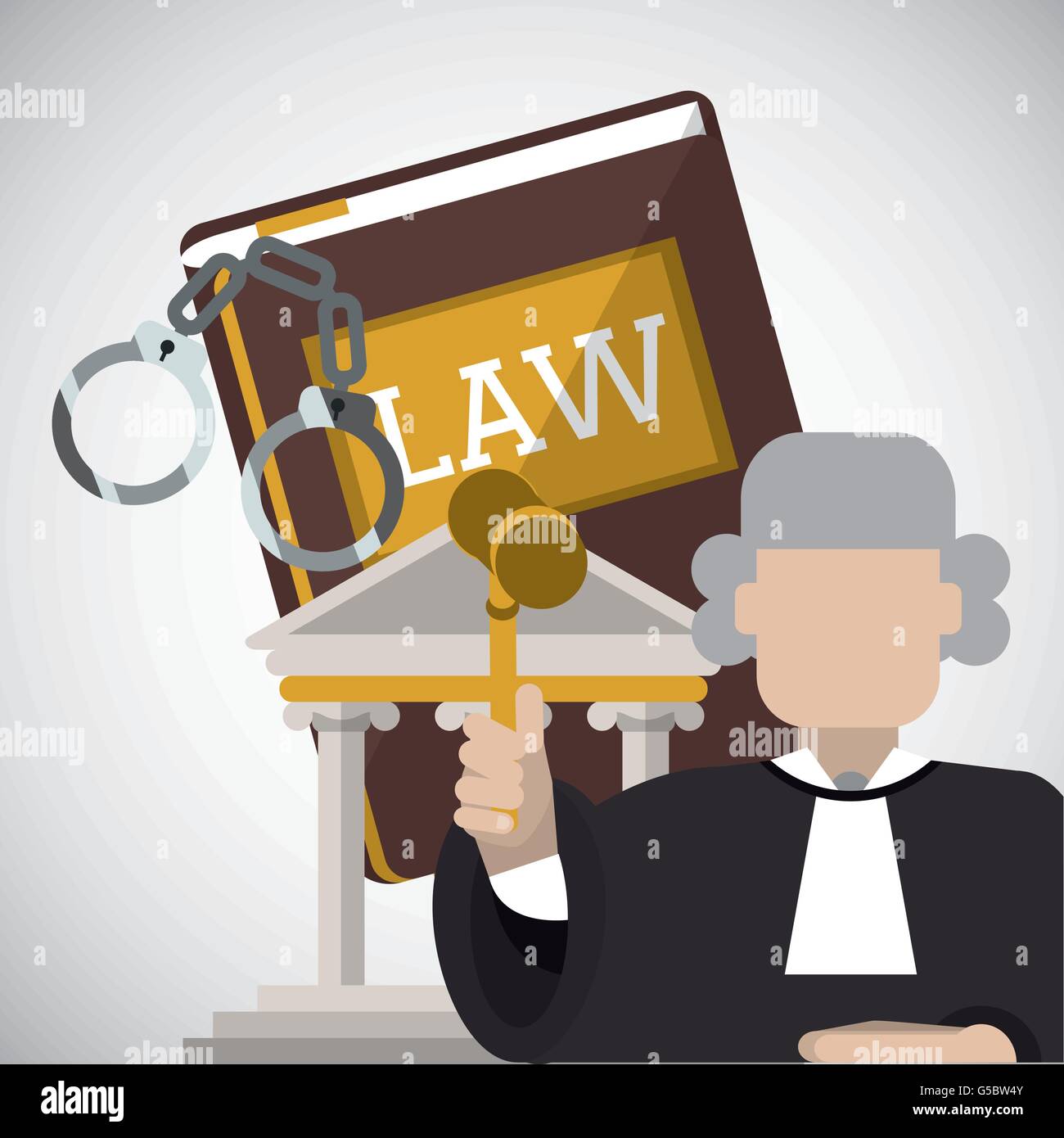 Law design. Justice icon. Flat illustration, vector graphic Stock ...