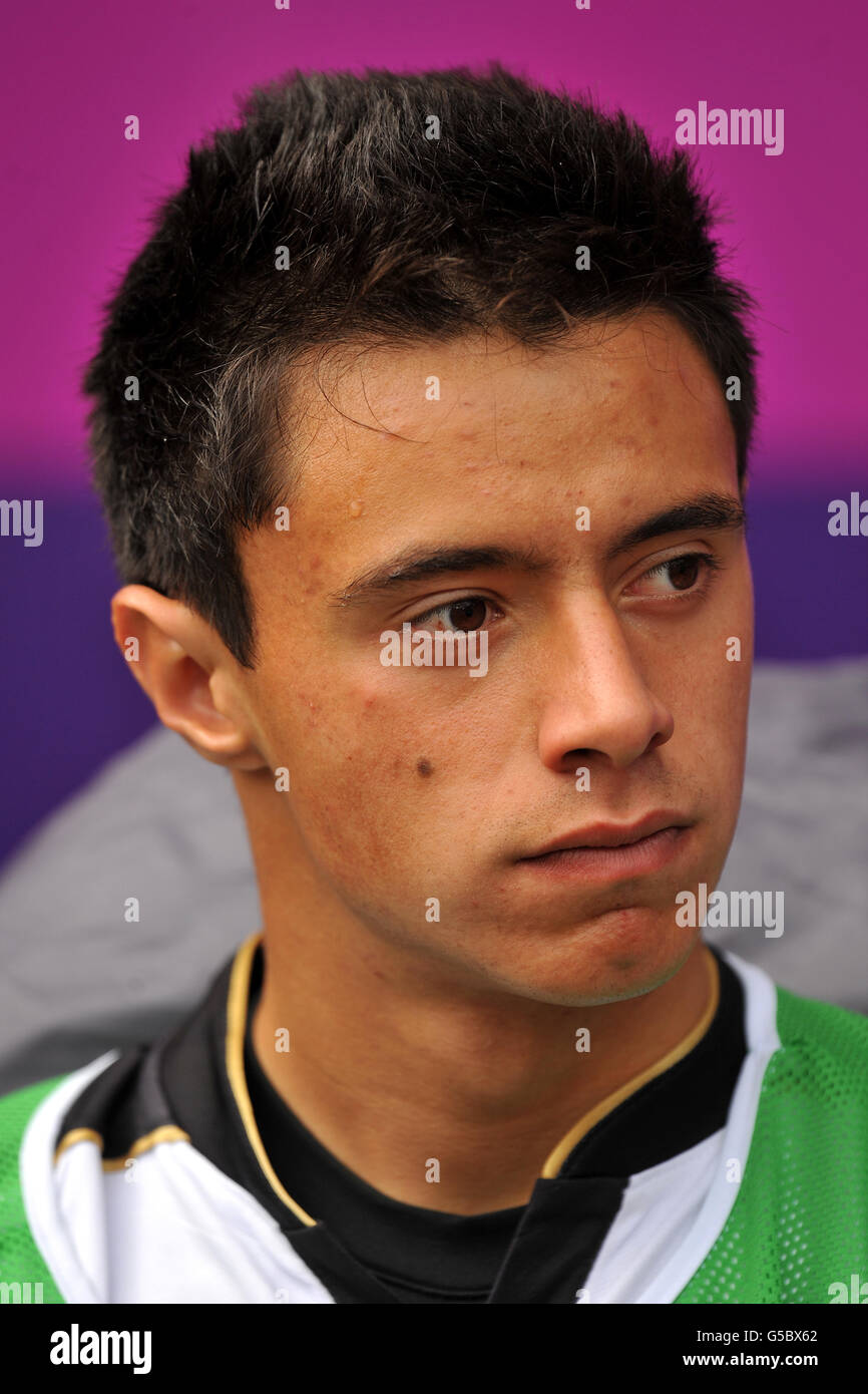 London Olympic Games, Day 2. Mexico goalkeeper Jose Rodriguez Stock ...