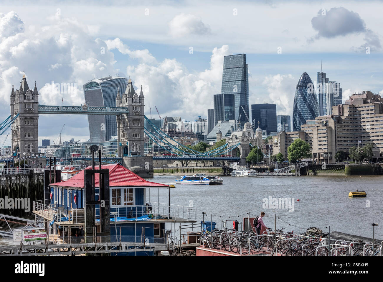 Tower Bridge and the City of London Stock Photo - Alamy
