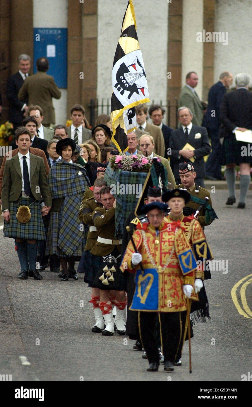 The Duke of Argyll funeral Stock