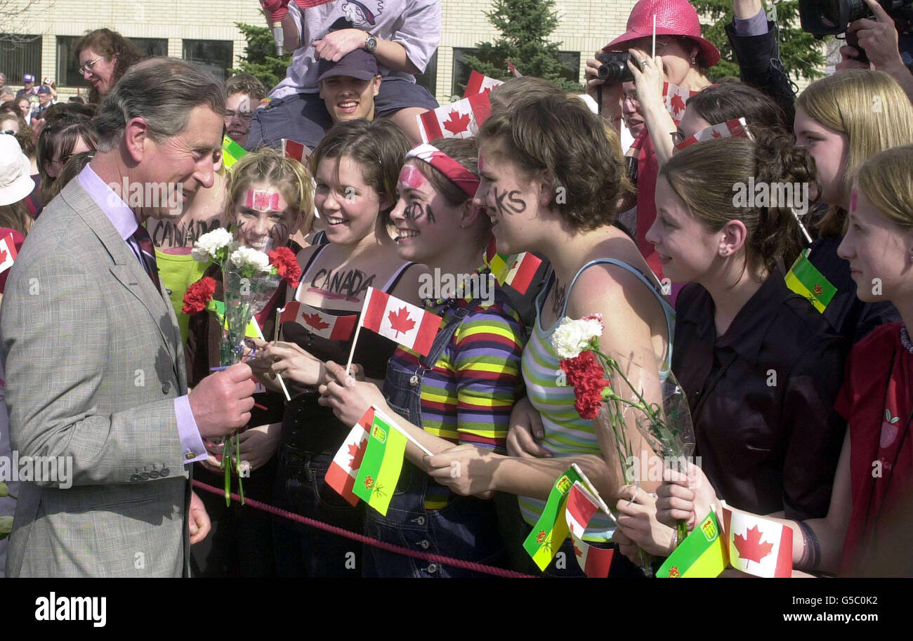 Canada Prince Charles visit Stock Photo