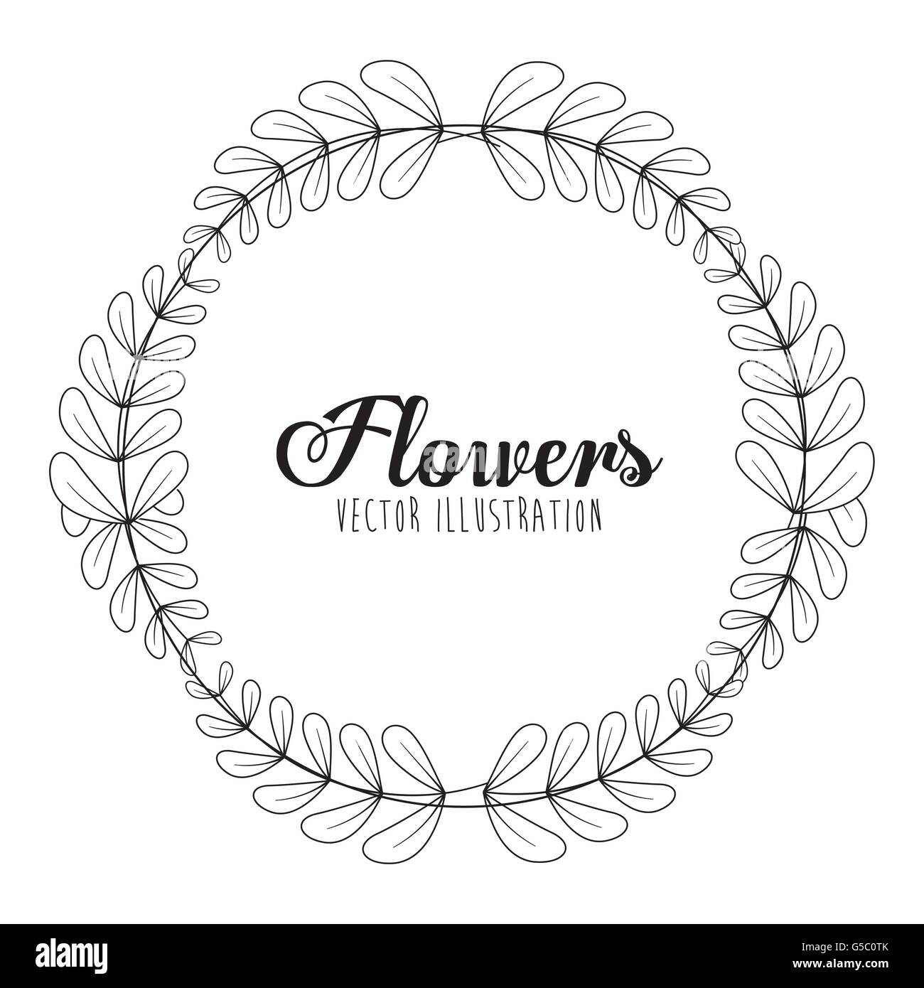 Black and white floral design Stock Vector Image & Art - Alamy