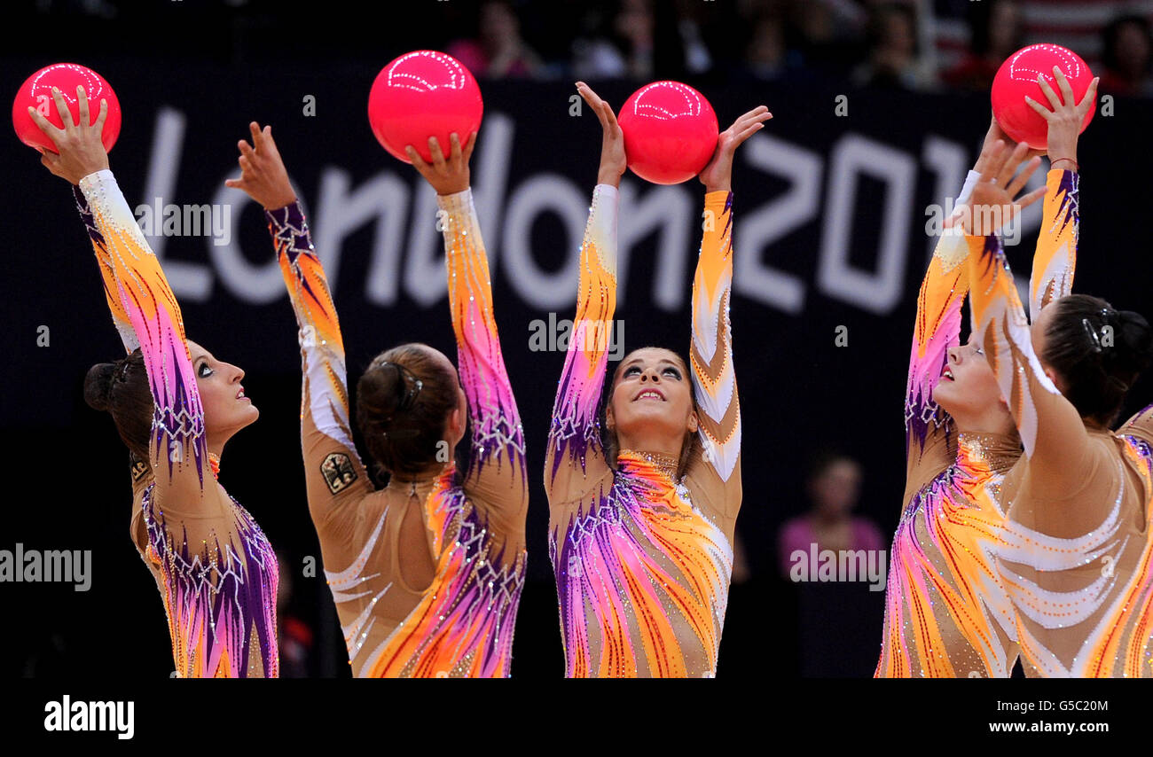 London Olympic Games Day 13. Germany compete with five balls during