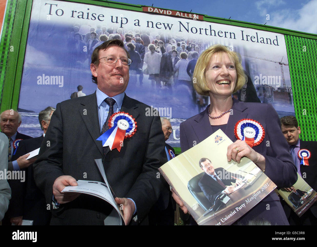Election 2001 Trimble Stock Photo Alamy