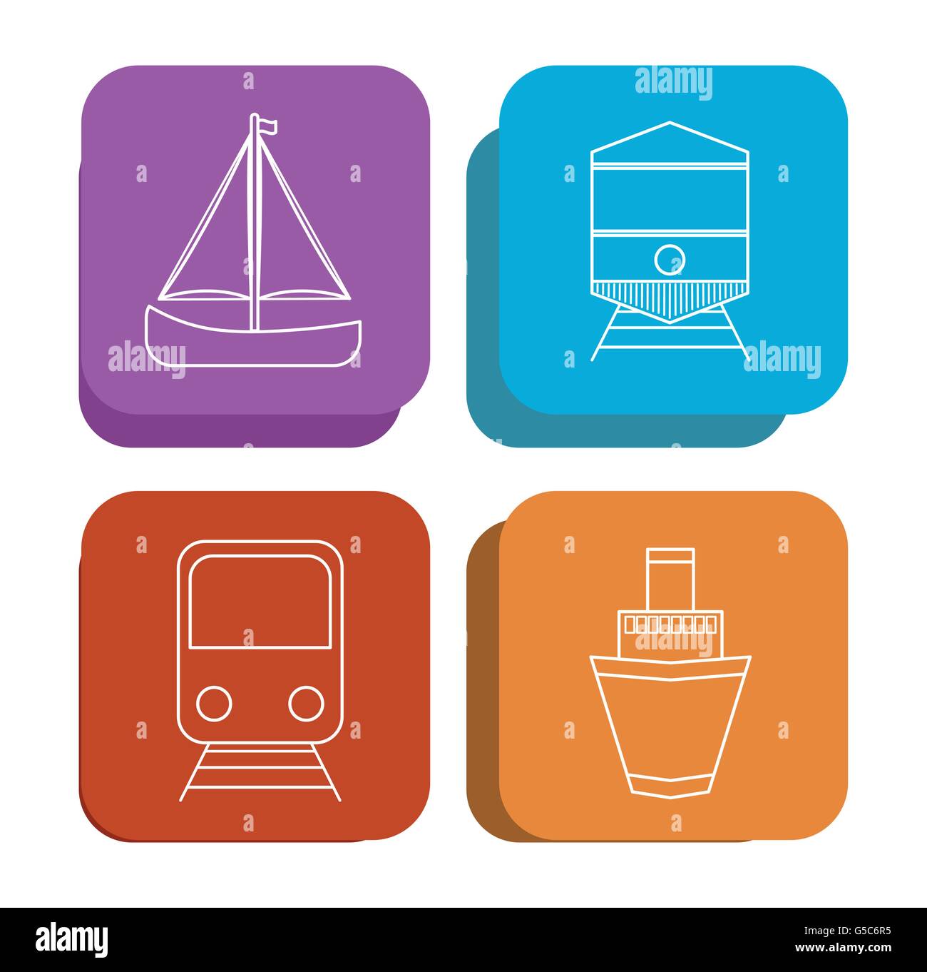 Transportation icon design Stock Vector Image & Art - Alamy