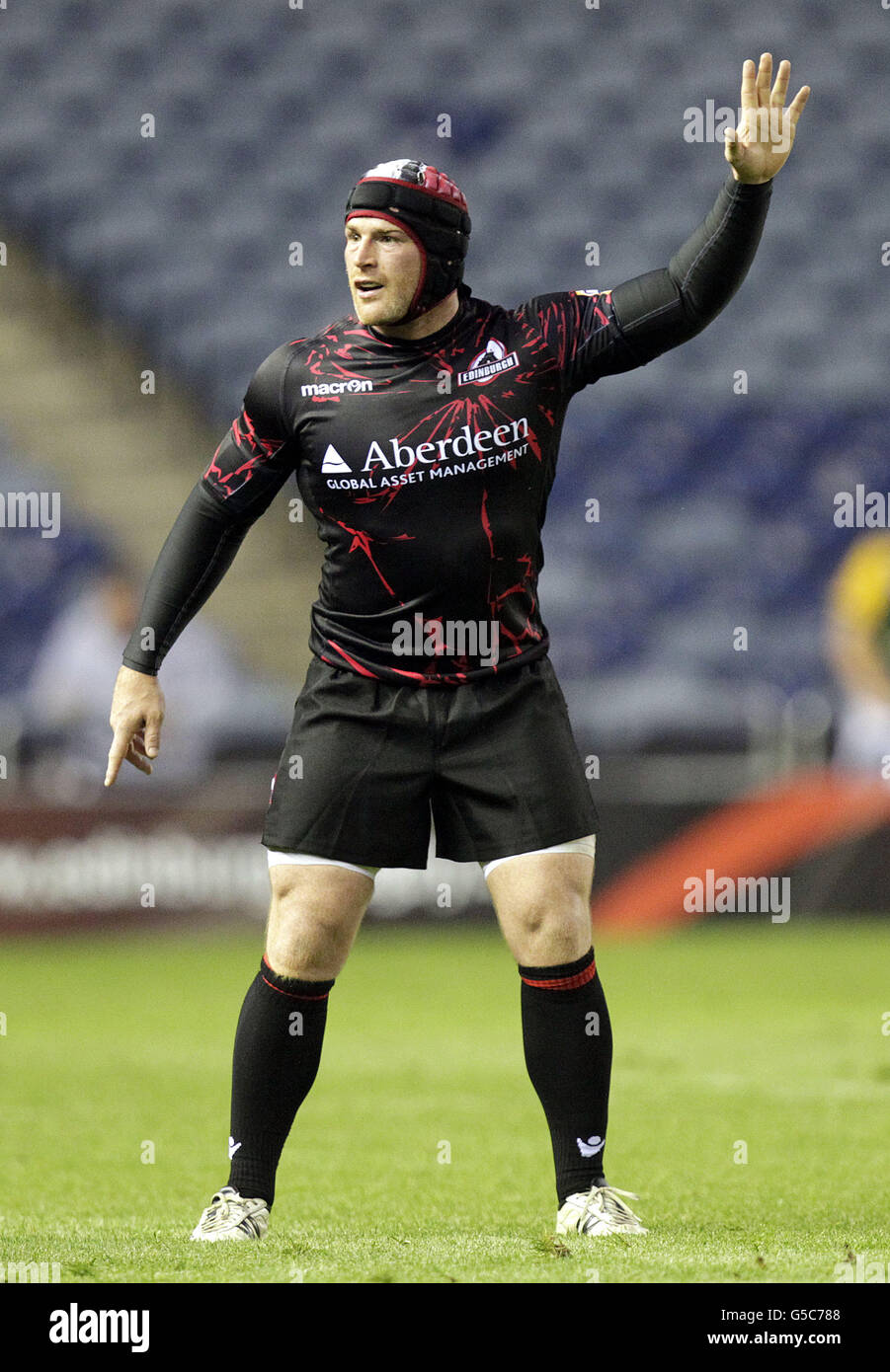 Edinburgh's Andy Titterrell in action during the Pre-Season Friendly ...