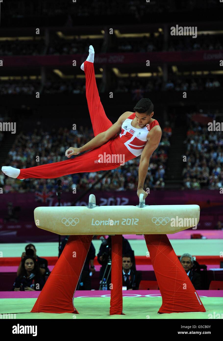 Great Britain's Louis Smith competes in the Men's Pommel Horse Final