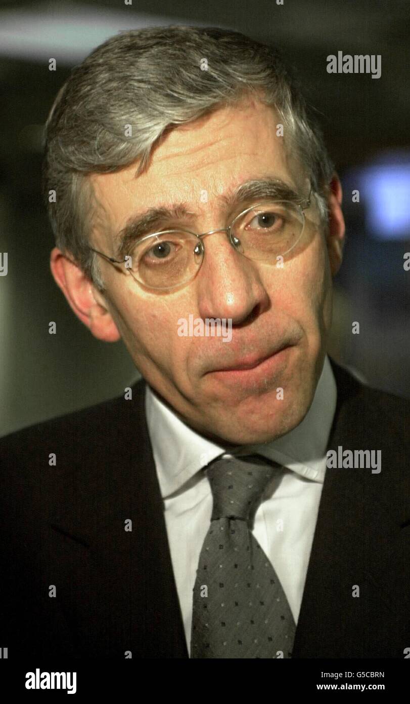 Home Secretary Jack Straw during a tour of the operation command centre