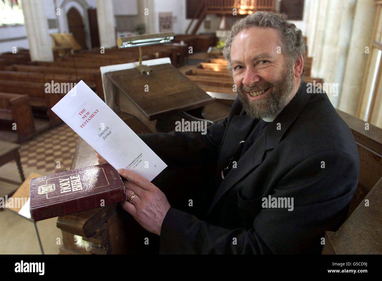 The reverend christopher goodwins inside st andrews church hi-res stock ...