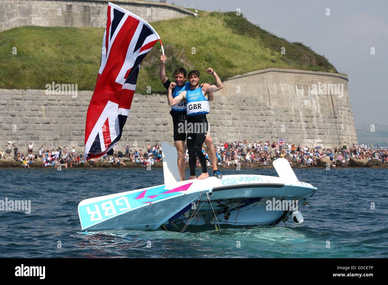 Great Britain's Luke Patience and Stuart Bithell celebrate winning the ...