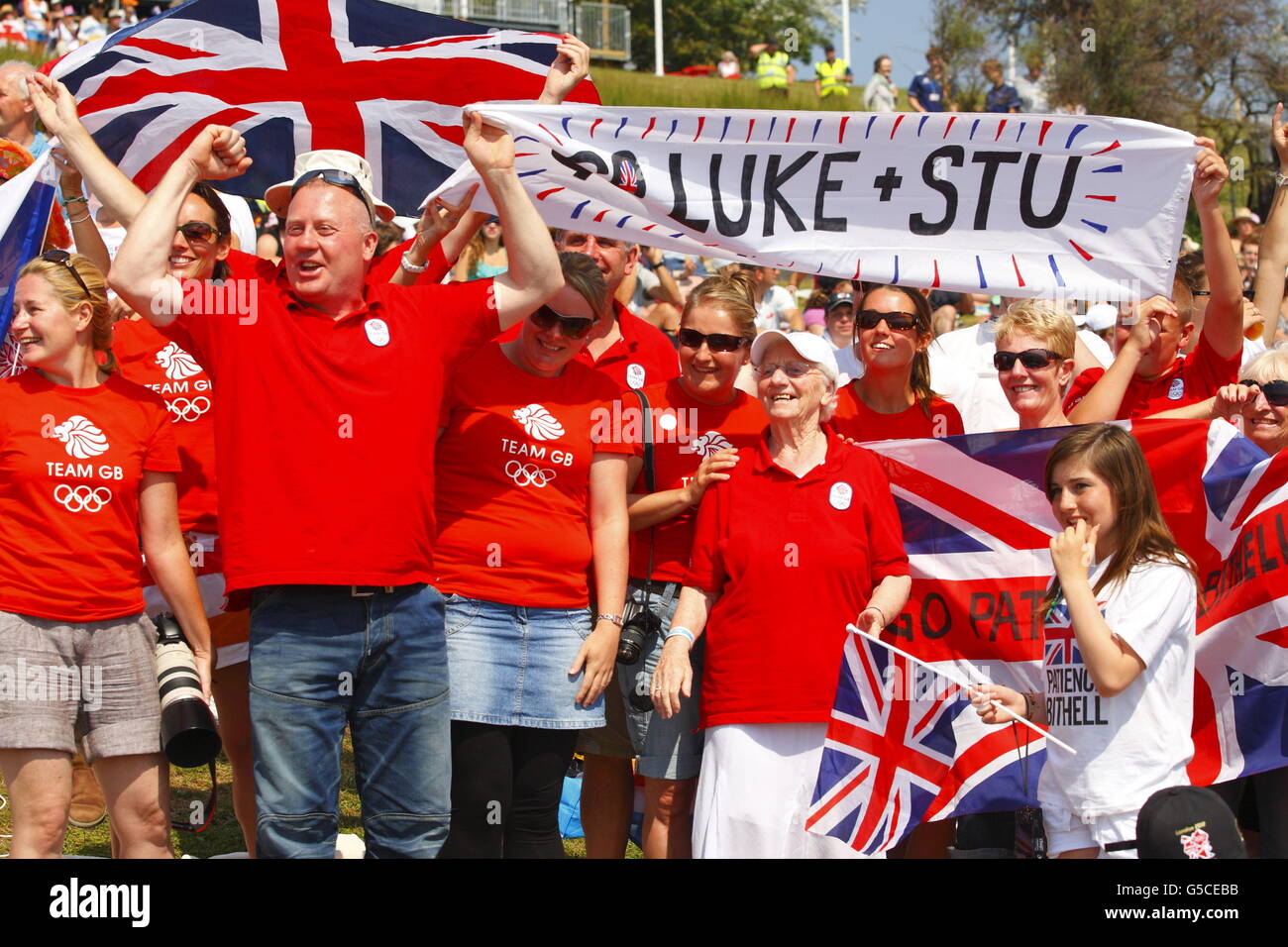 London Olympic Games Day 14 Stock Photo Alamy