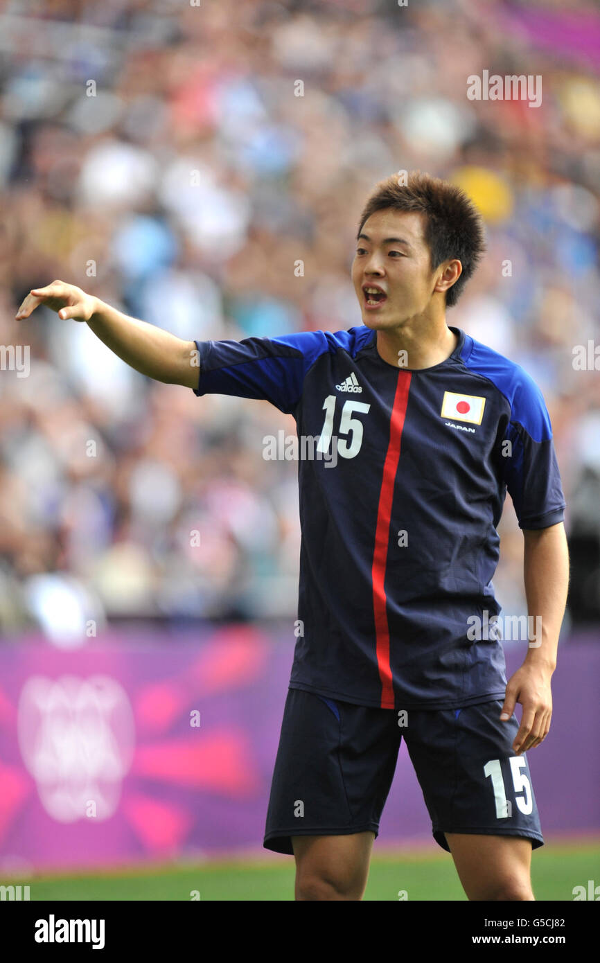 London Olympic Games - Day 5. Japan's Manabu Saito during the Group D match between Japan and Honduras at the City of Coventry Stadium. Stock Photo