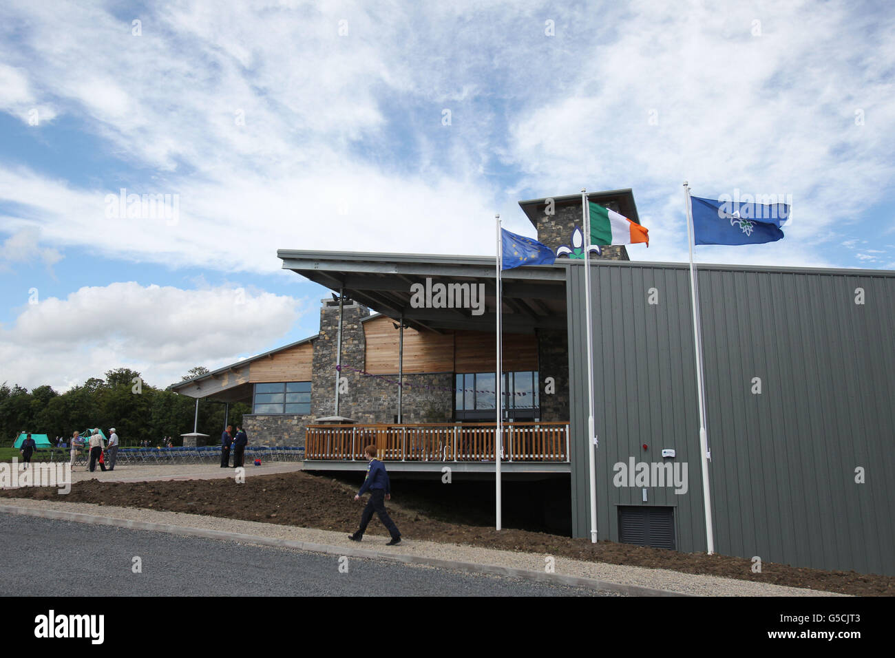 A general view of the new Castle Saunderson International Scout Centre in Co Cavan, Ireland. Stock Photo