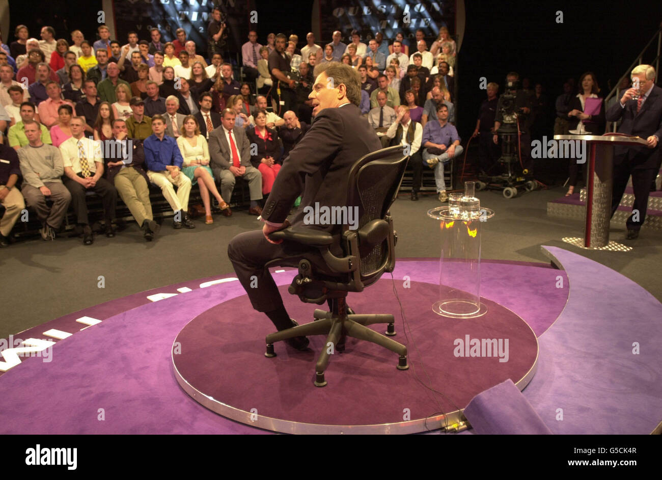 British Prime Minister Tony Blair, appearing on BBC Question Time live