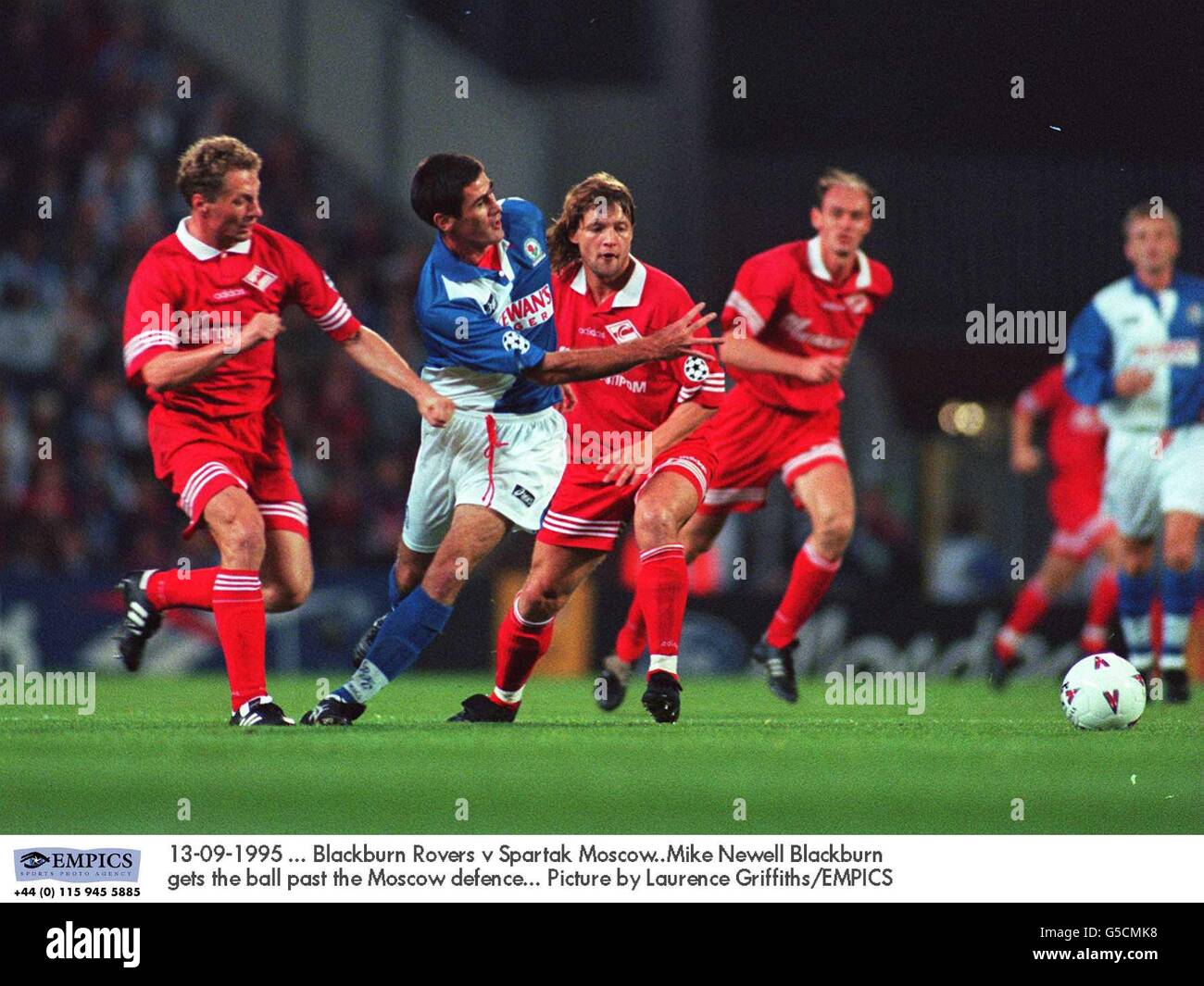 UEFA Champions League soccer. Blackburn Rovers v Spartak Moscow Stock Photo - Alamy