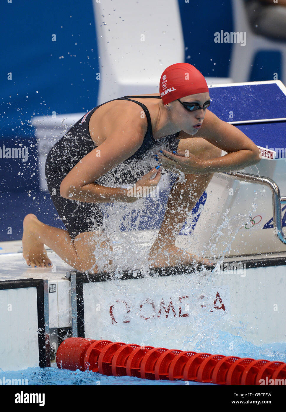 Great britains francesca halsall prepares heat freestyle aquatics