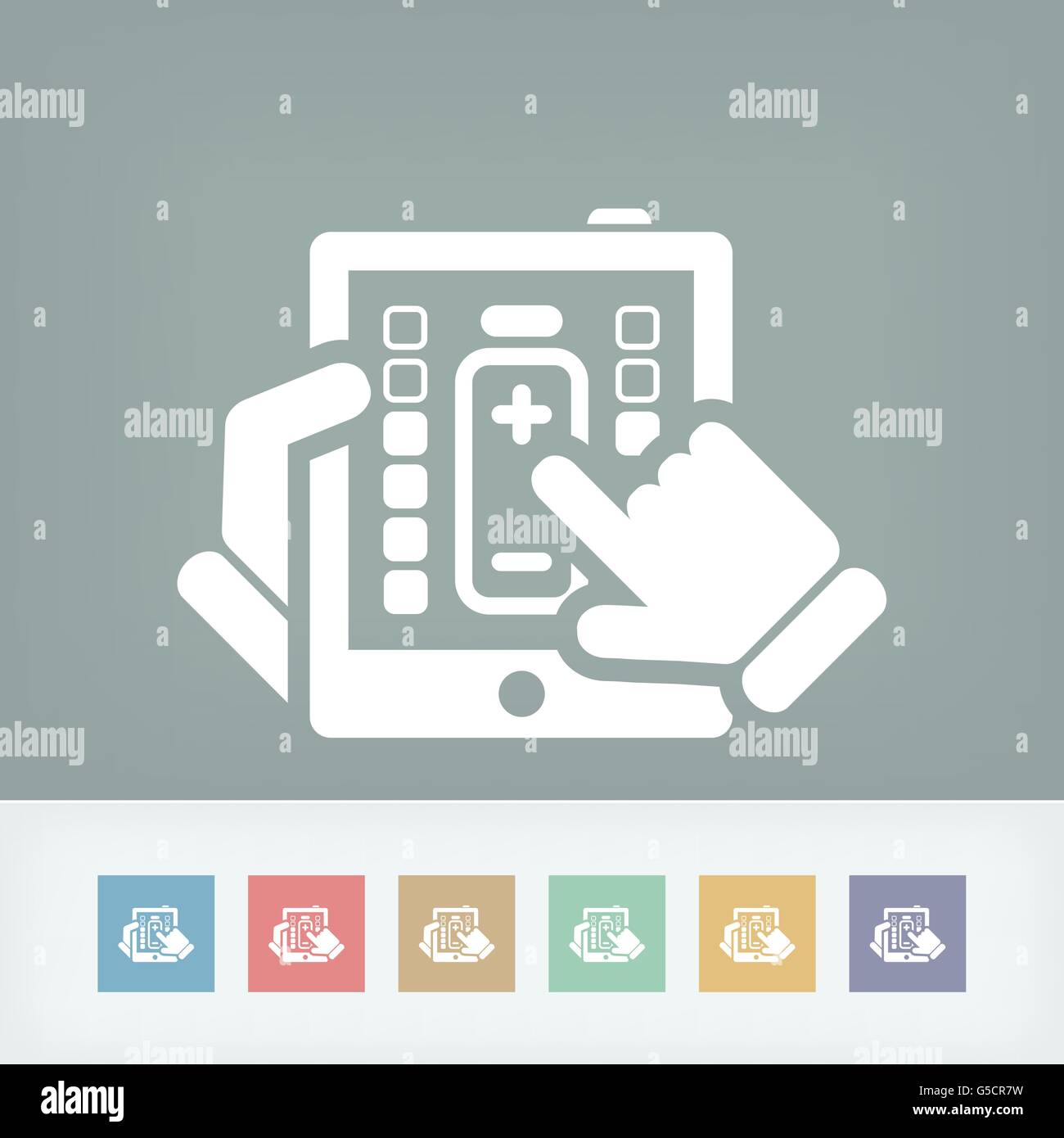 Illustration of tablet battery charge concept Stock Vector Image & Art