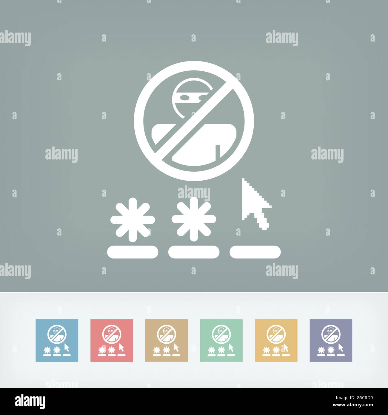 Password access concept icon Stock Vector Image & Art - Alamy