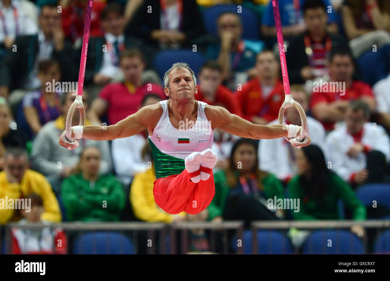 London Olympic Games Day 10. Bulgaria's Iordan Iovtchev competes on the during the Artistic