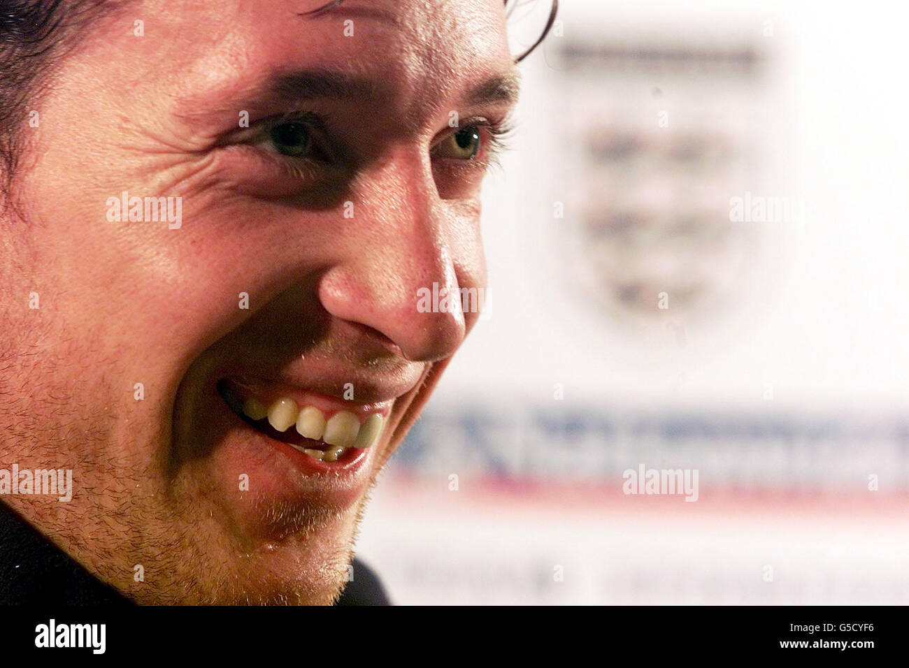 Derby Robbie Fowler England training Stock Photo - Alamy