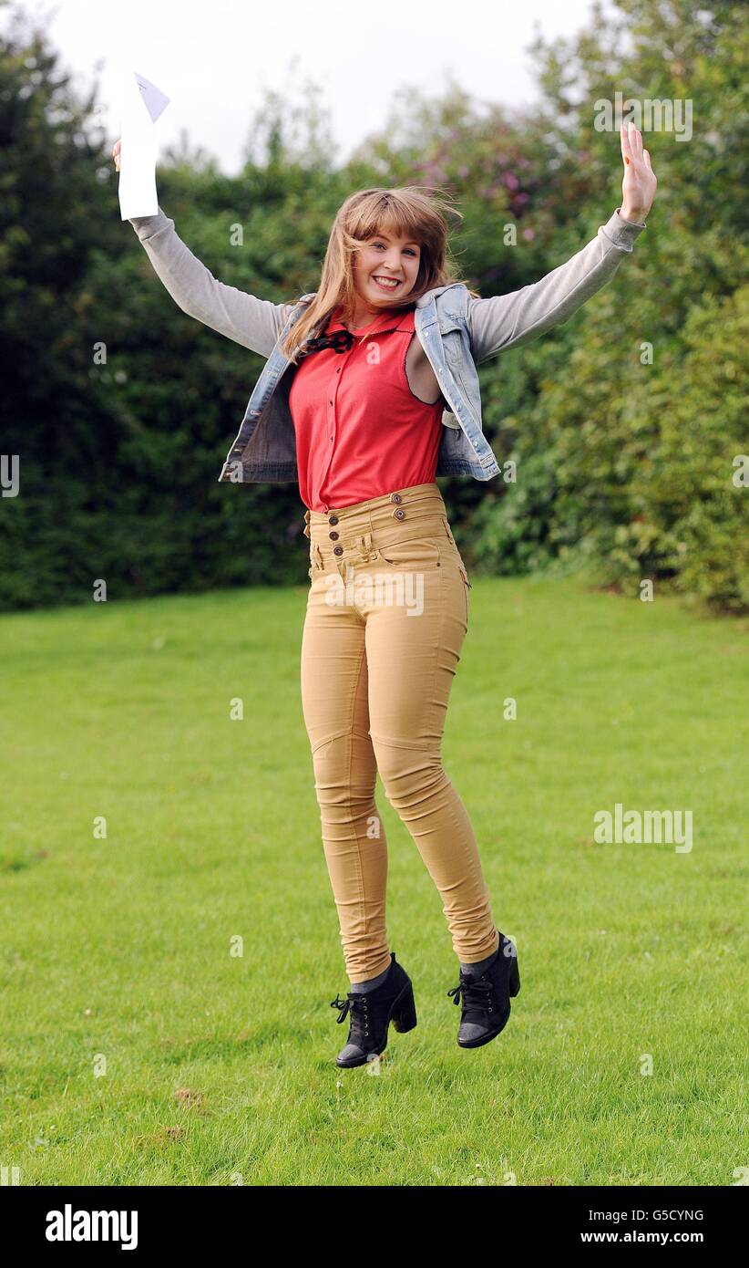 After receiving her a level results hi-res stock photography and images ...