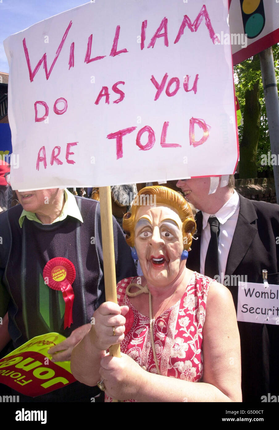 Margaret thatcher mask Stock Photo - Alamy