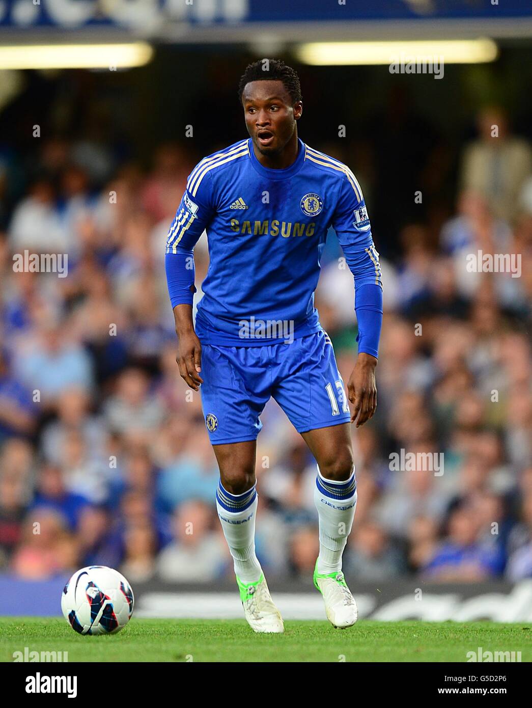 Soccer - Barclays Premier League - Chelsea v Reading - Stamford Bridge. John Obi Mikel, Chelsea Stock Photo