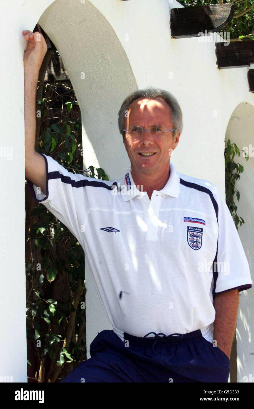 England football manager sven goran eriksson relaxes in la manga hi-res ...