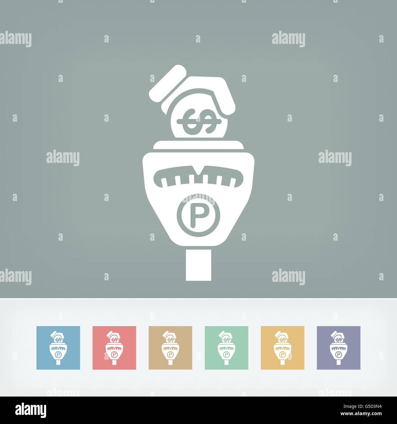 Municipal parking meter Stock Vector Images - Alamy