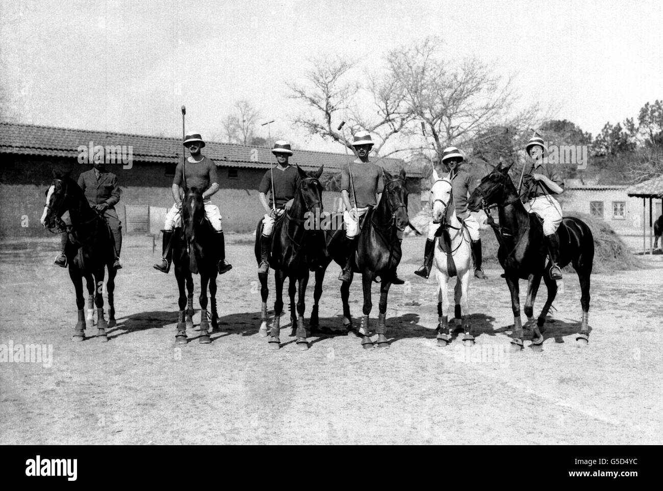 THE PRINCE OF WALES : POLO TEAM 1922 Stock Photo