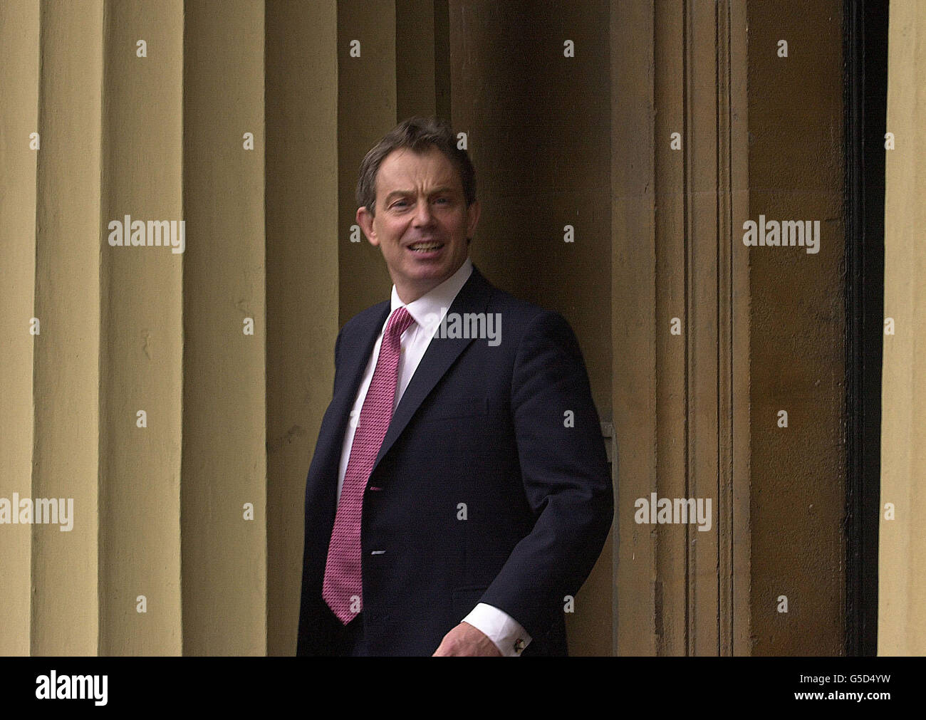 Prime Minister Tony Blair leaves Buckingham Palace, London, after